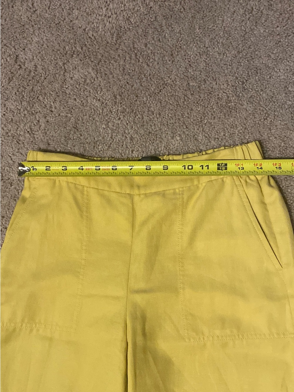 BANANA REPUBLIC WIDE-LEG HIGH-RISE LINEN-BLEND PANT XS - Picture 8 of 11